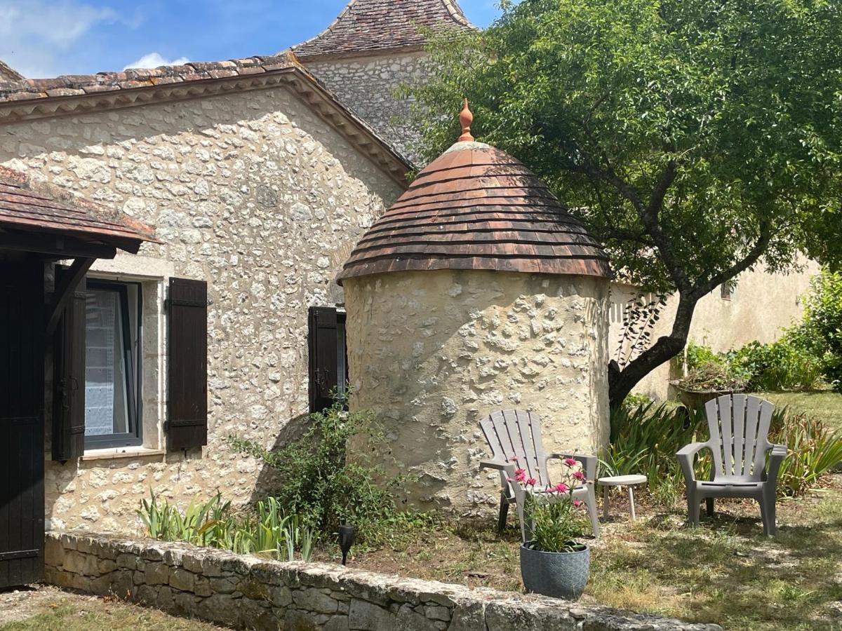 Gite De Claire Fontaine Avec Vue Sur Monflanquin Villa Esterno foto